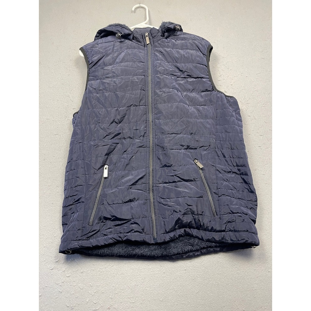 Rijing Puffer Vest Polyester Navy Blue Large Mens